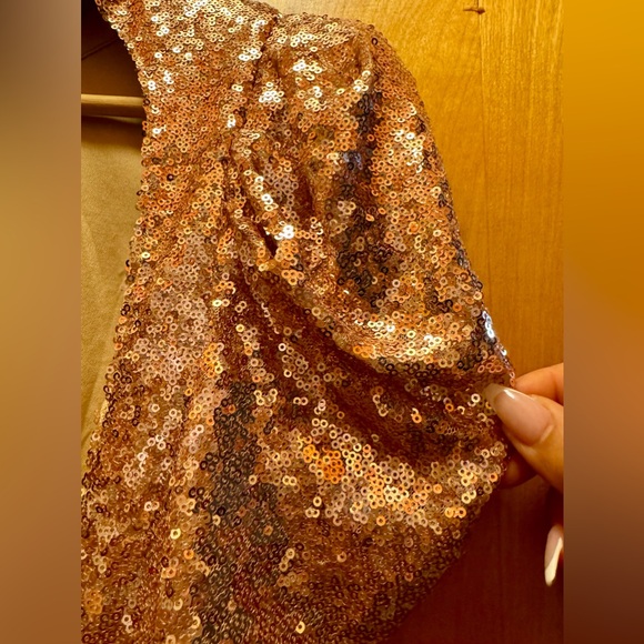 Elegant Sequence Mini Dress w/ Juliet Sleeves Size Small NWT - Picture 4 of 15